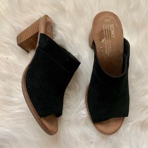 TOMS Black Mules